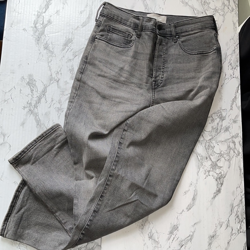 EVERLANE GREY HIGH WAISTED JEANS WOMENS SIZE 29 IN GREAT CONDITION